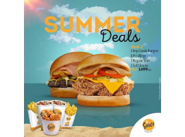 The Sauce Burger Cafe Summer Deal 3 For Rs.1499/- +Tax